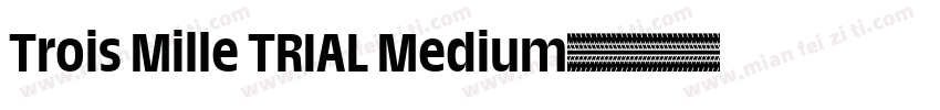 Trois Mille TRIAL Medium字体转换